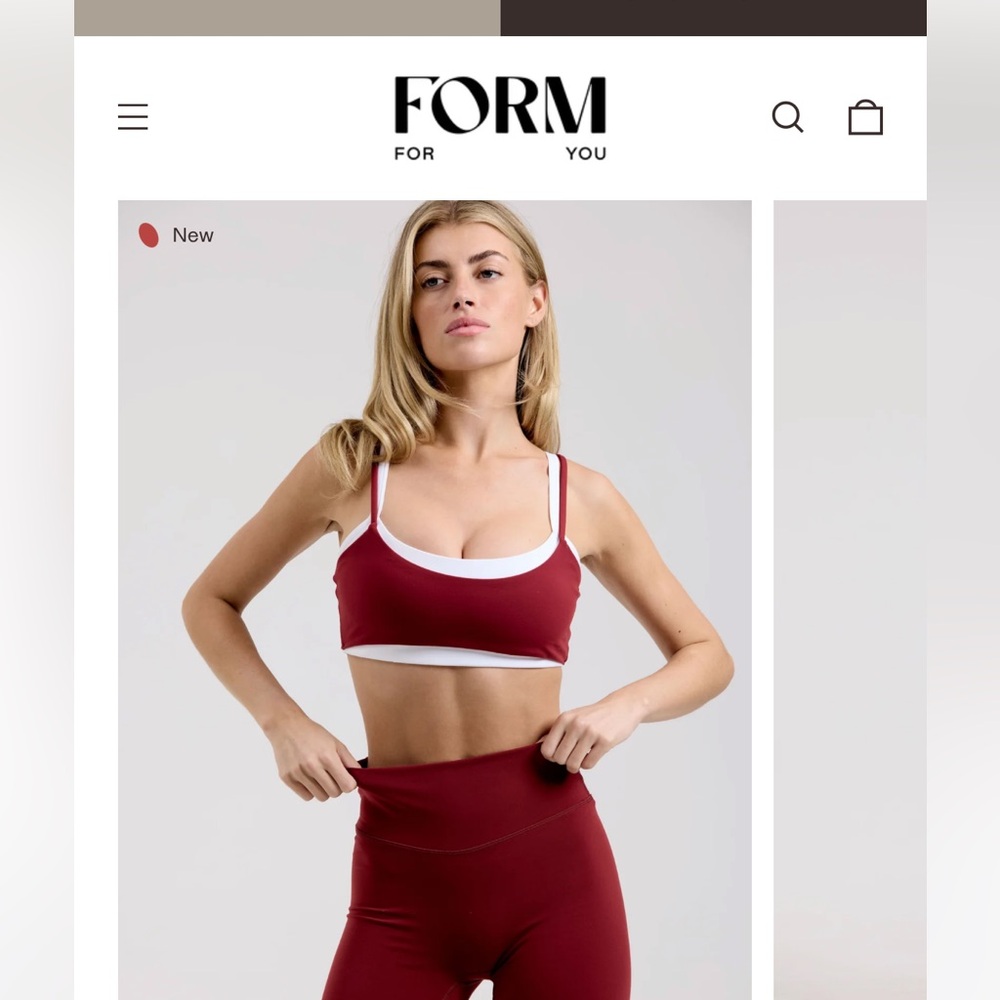 Form sweetheart layer bra size small